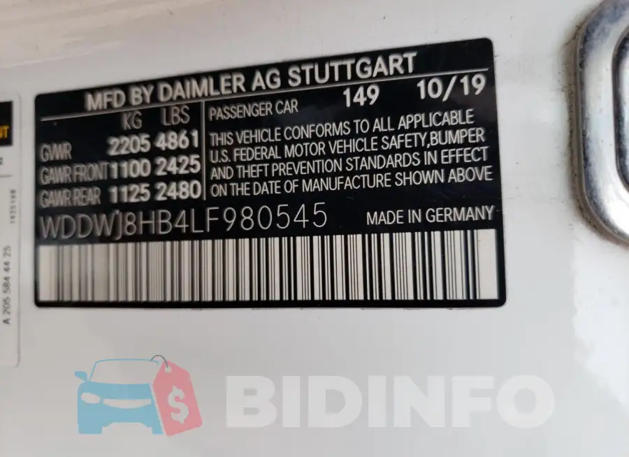 WDDWJ8HB4LF980545 Photo# 13