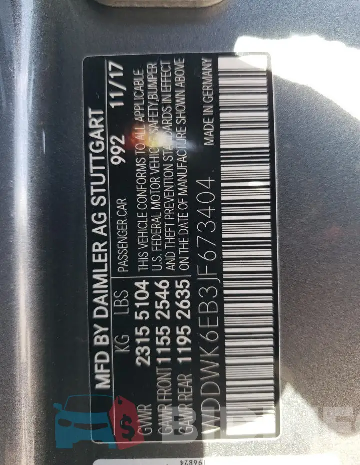 WDDWK6EB3JF673404 Photo# 12