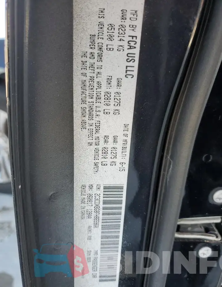 2C3CDXBG8FH865960 Photo# 13