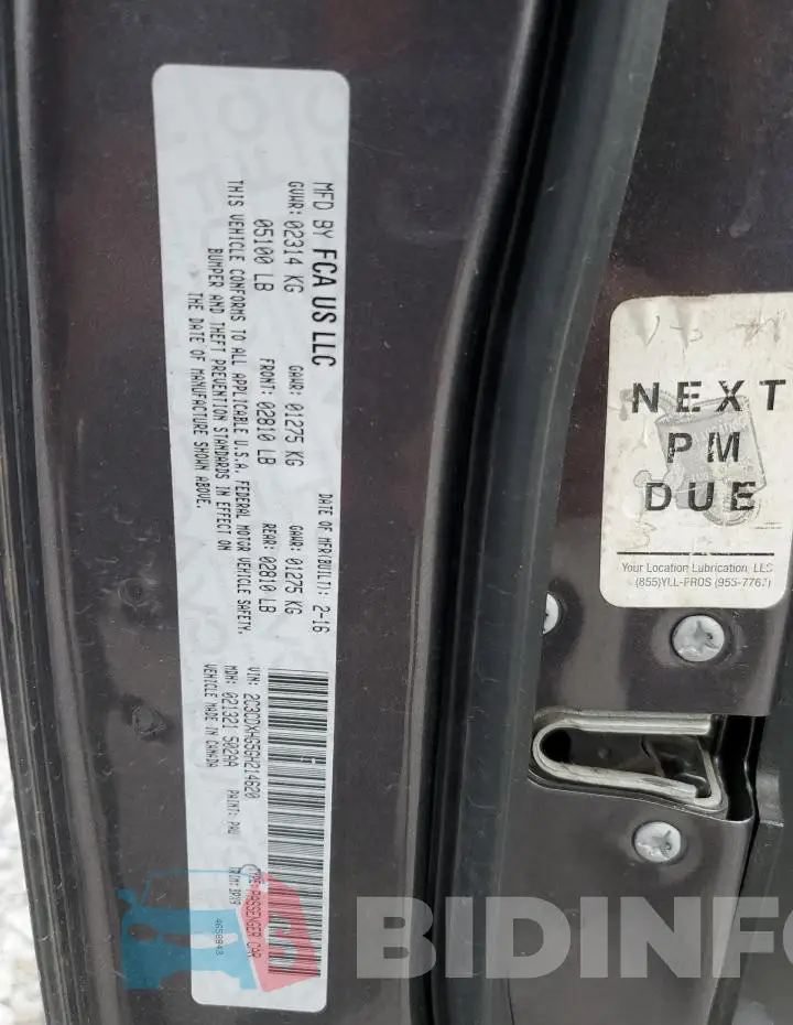 2C3CDXHG5GH214620 Photo# 13