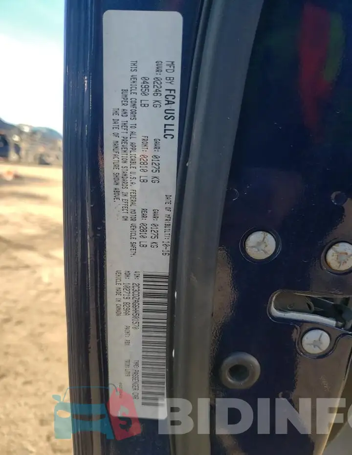 2C3CDZAG6HH501570 Photo# 12