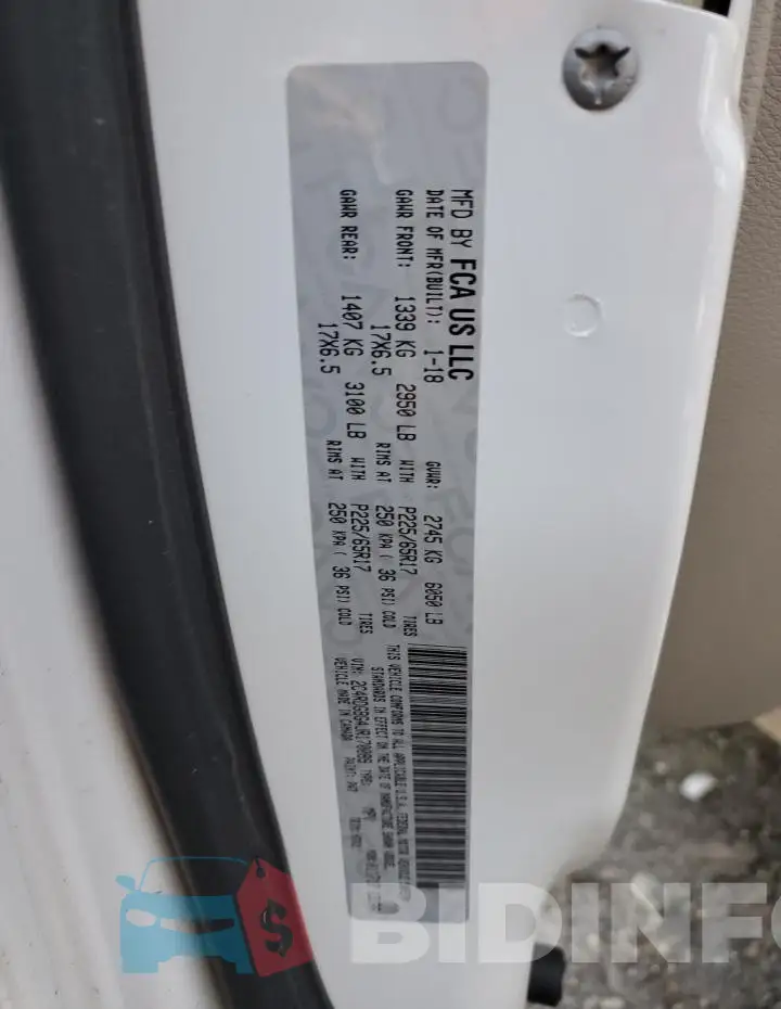 2C4RDGBG4JR170089 Photo# 12