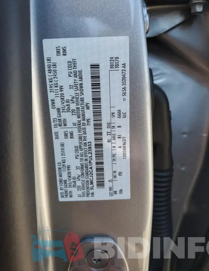 5LMCJ2CA1PUL23933 Photo# 13