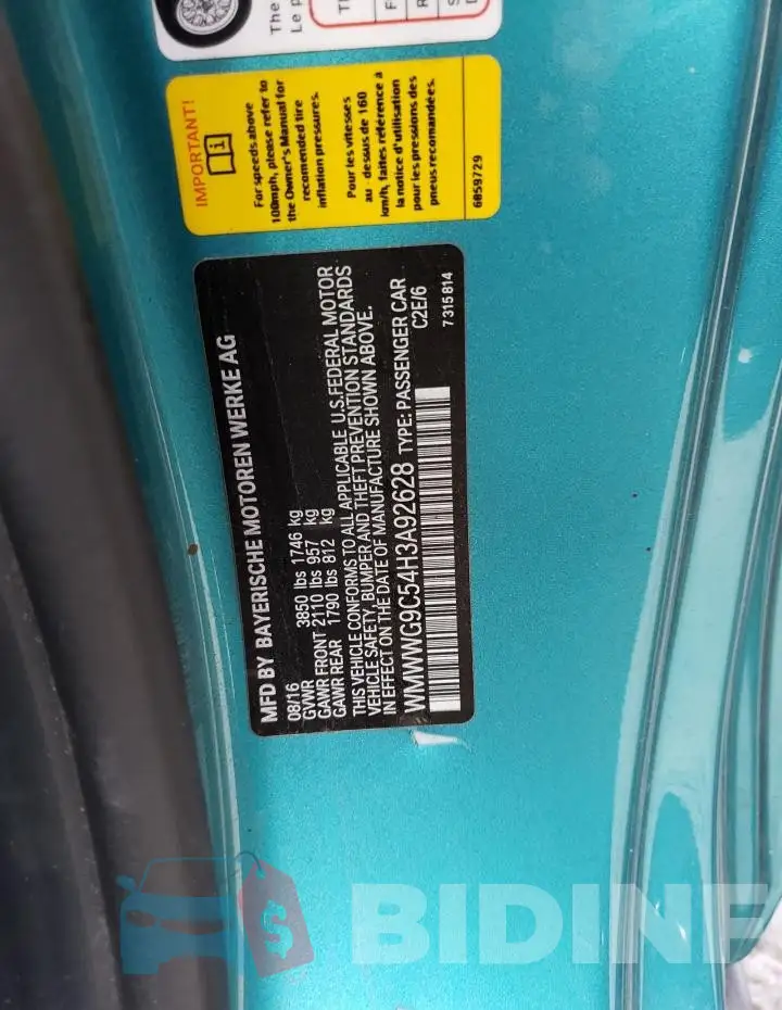 WMWWG9C54H3A92628 Photo# 12