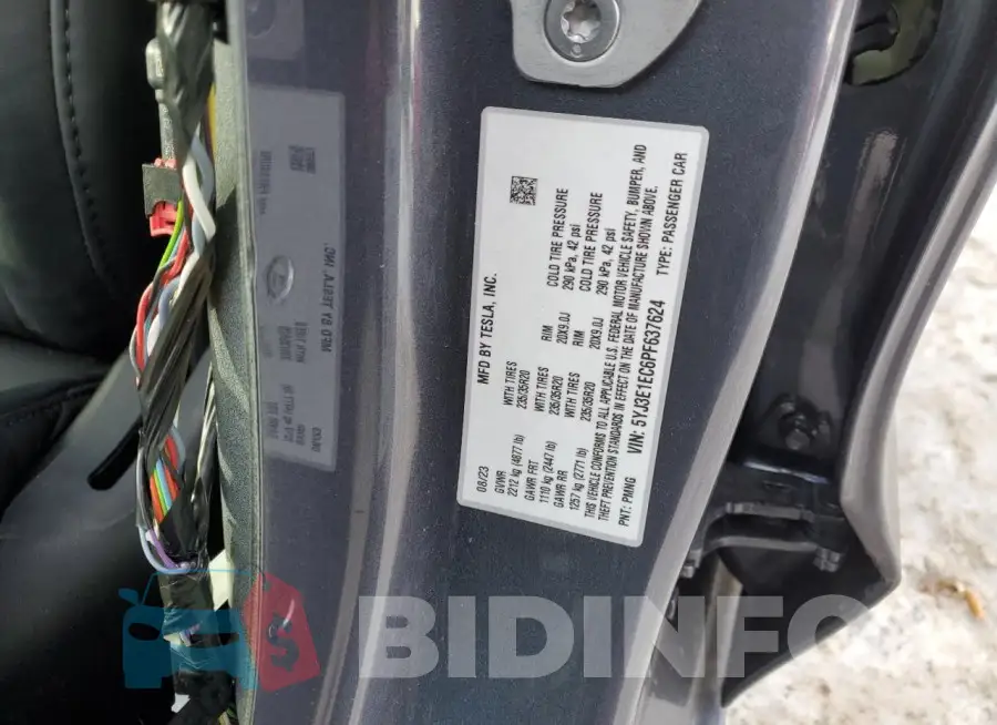 5YJ3E1EC6PF637624 Photo# 12