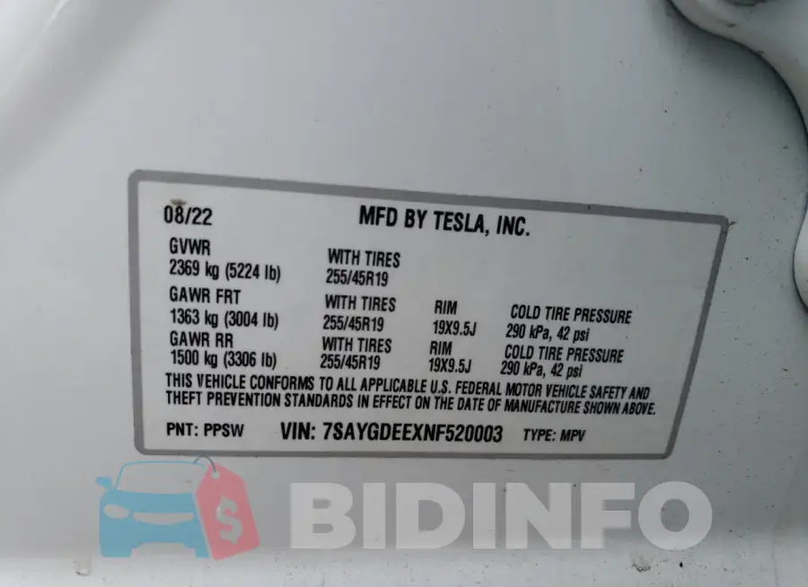 7SAYGDEEXNF520003 Photo# 12