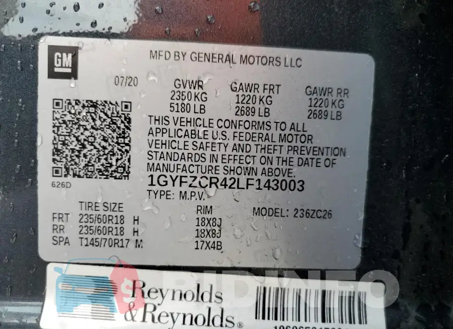 1GYFZCR42LF143003 Photo# 13