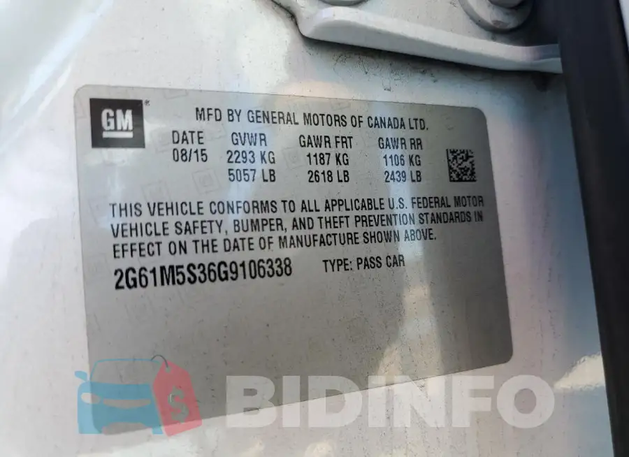 2G61M5S36G9106338 Photo# 12