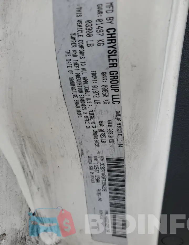 3C3CFFARXFT594236 Photo# 12