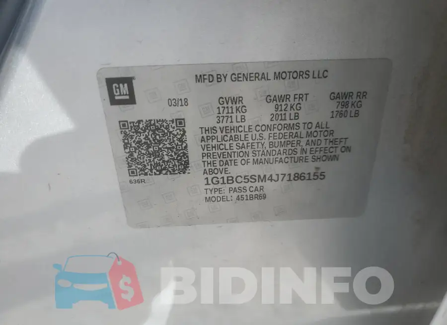 1G1BC5SM4J7186155 Photo# 13