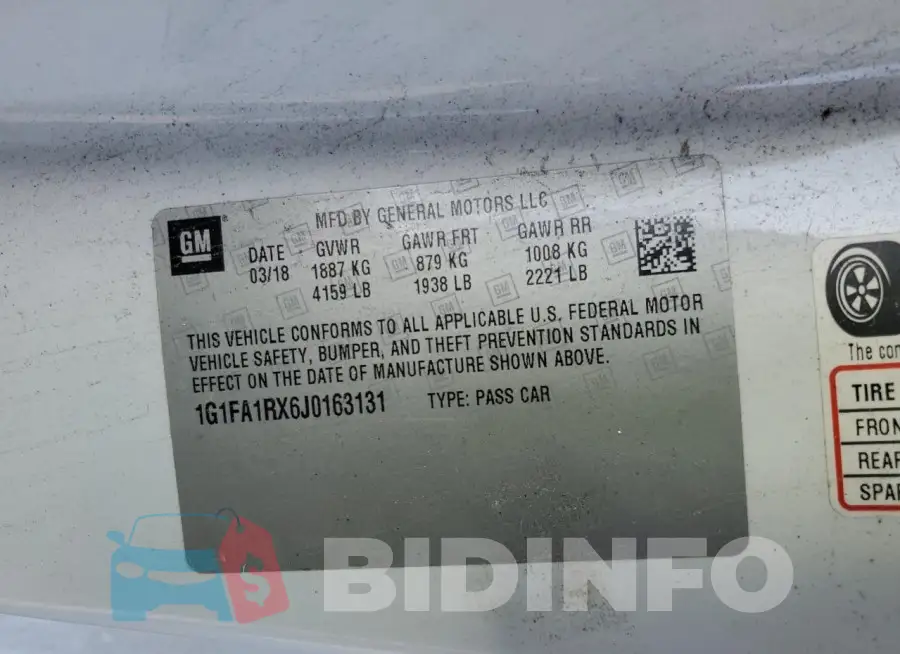 1G1FA1RX6J0163131 Photo# 13