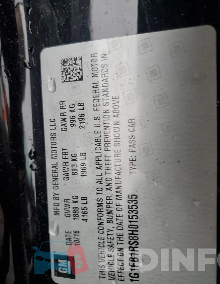 1G1FB1RS8H0153535 Photo# 12