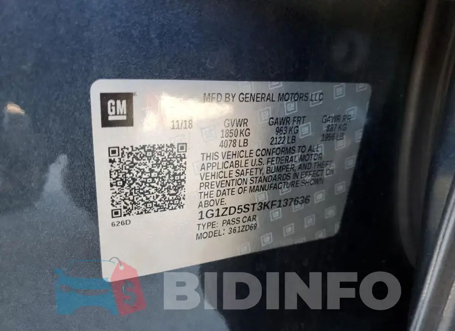 1G1ZD5ST3KF137636 Photo# 12