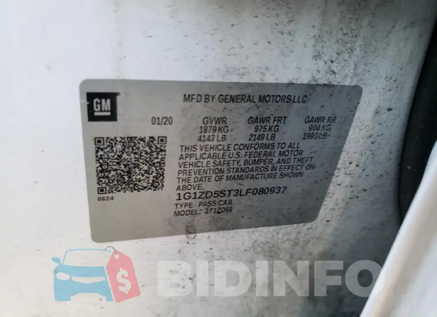 1G1ZD5ST3LF080937 Photo# 13