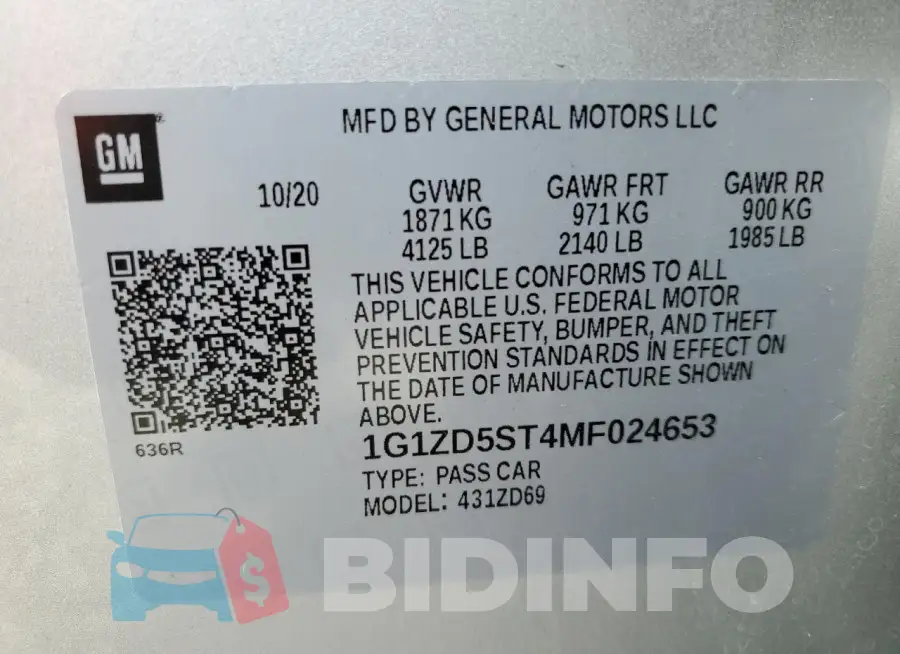 1G1ZD5ST4MF024653 Photo# 12