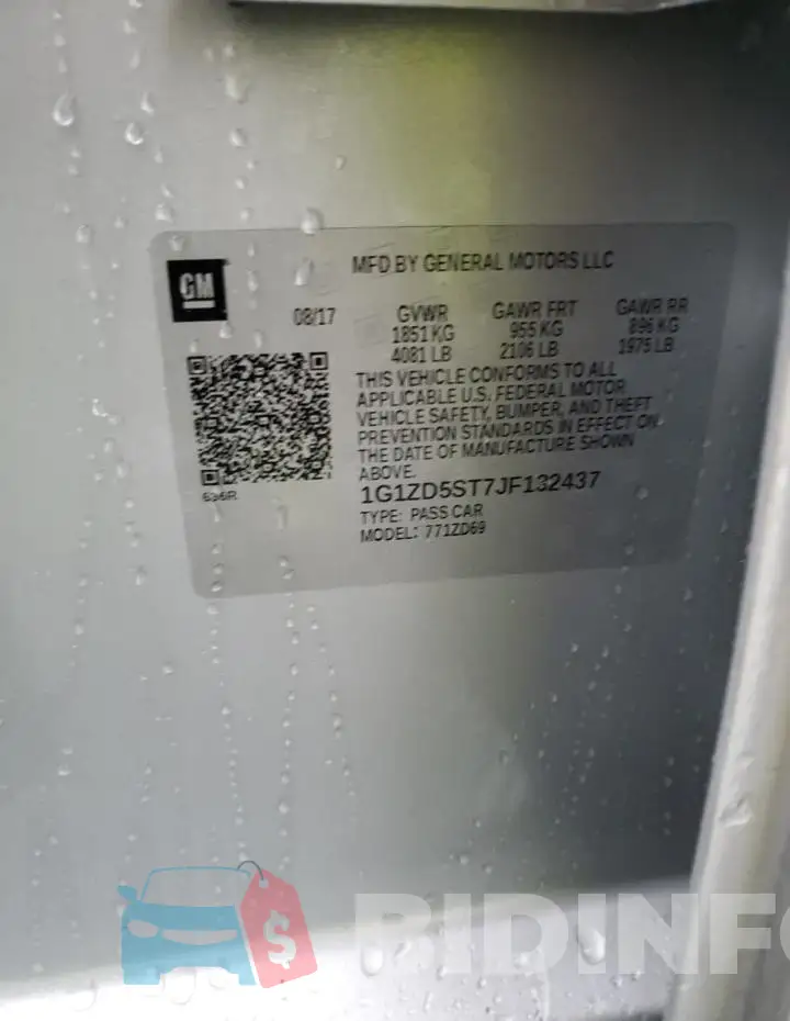 1G1ZD5ST7JF132437 Photo# 12