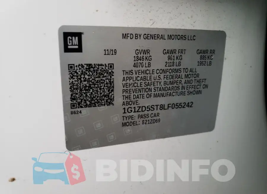 1G1ZD5ST8LF055242 Photo# 12