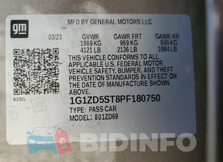 1G1ZD5ST8PF180750 Photo# 12