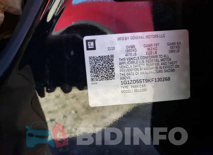 1G1ZD5ST9KF130268 Photo# 12