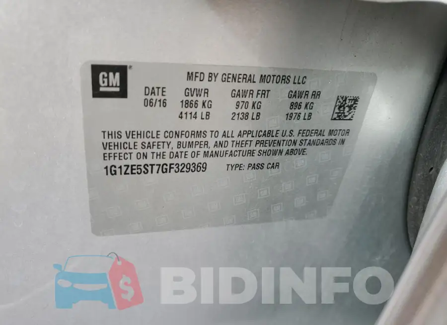 1G1ZE5ST7GF329369 Photo# 13