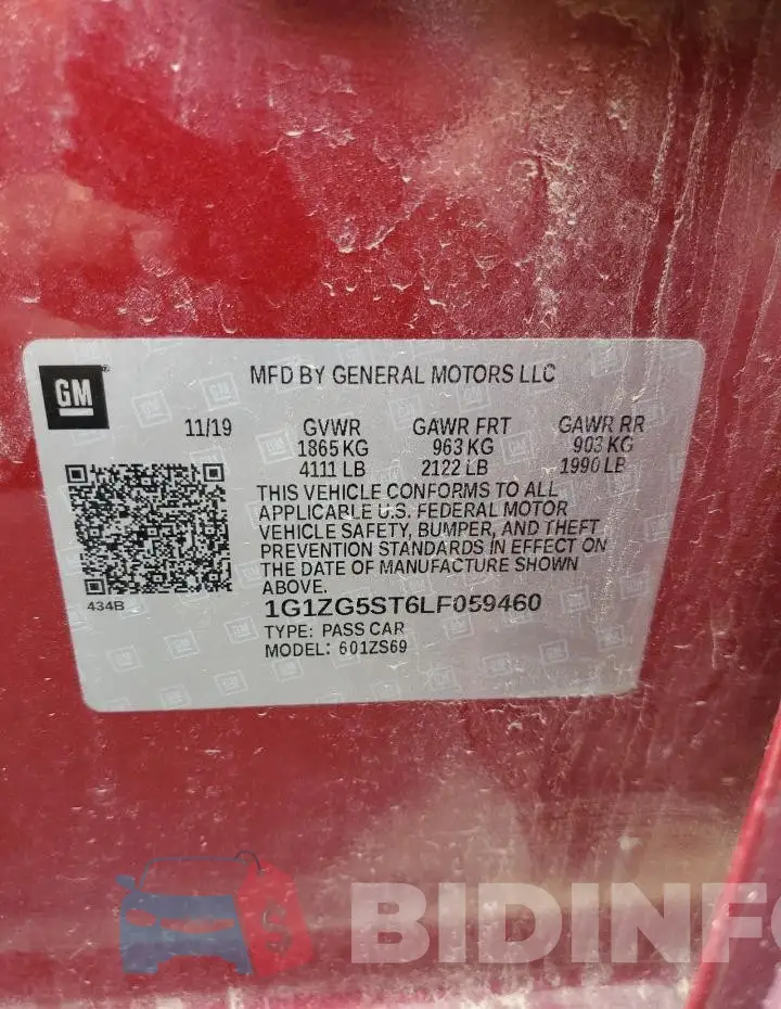 1G1ZG5ST6LF059460 Photo# 13