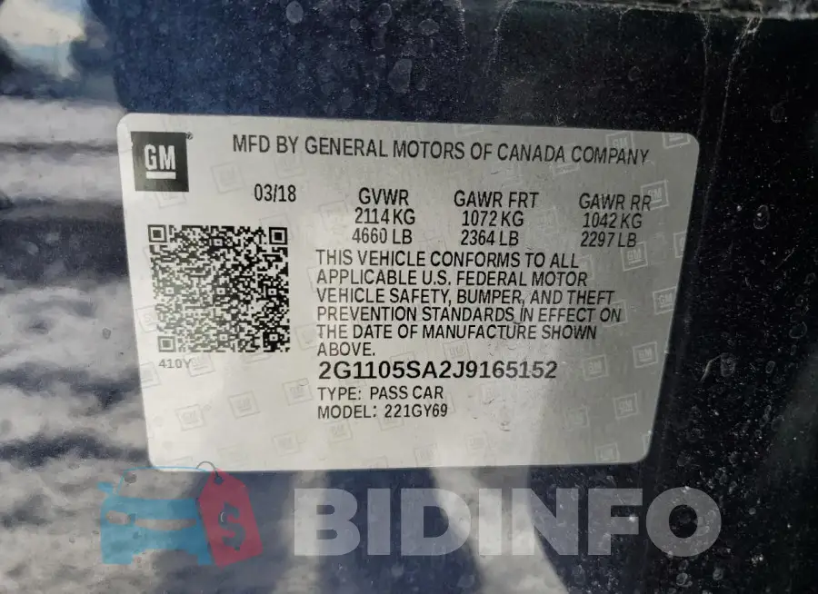 2G1105SA2J9165152 Photo# 12