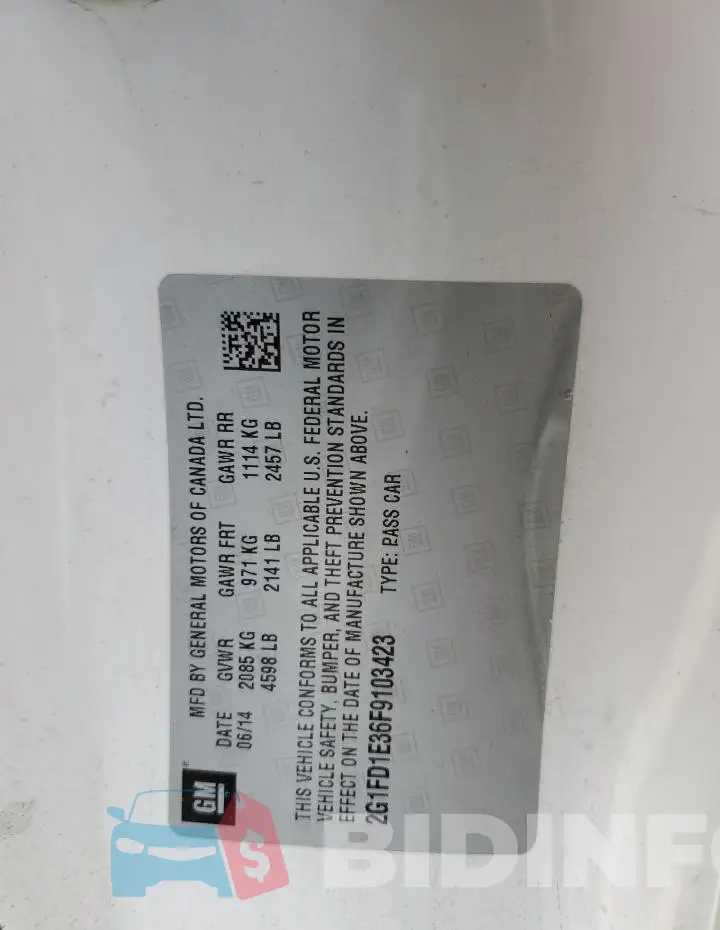 2G1FD1E36F9103423 Photo# 13