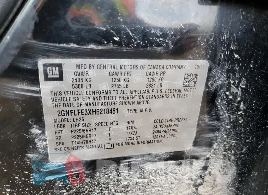 2GNFLFE3XH6218481 Photo# 13
