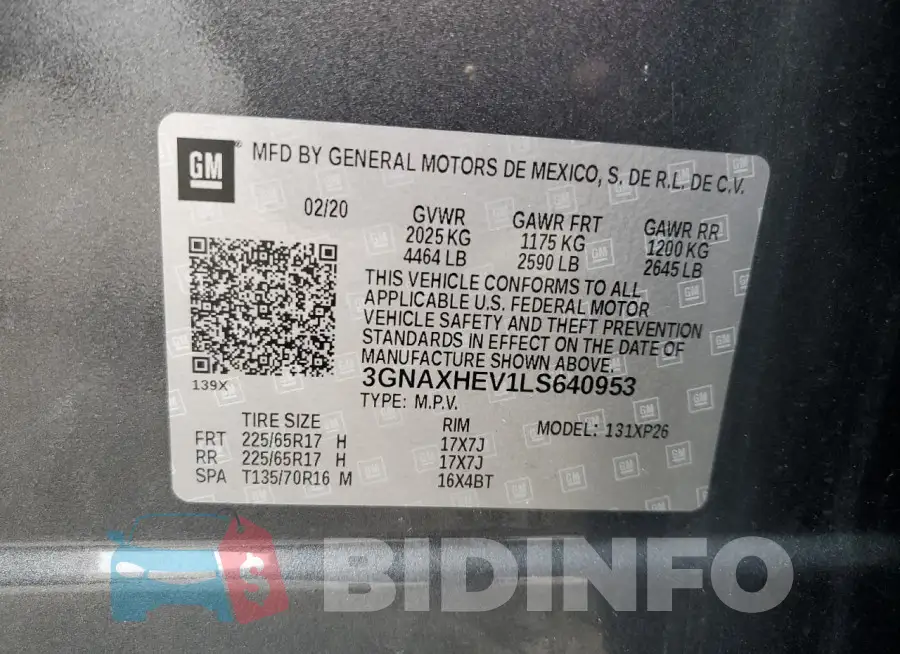 3GNAXHEV1LS640953 Photo# 13