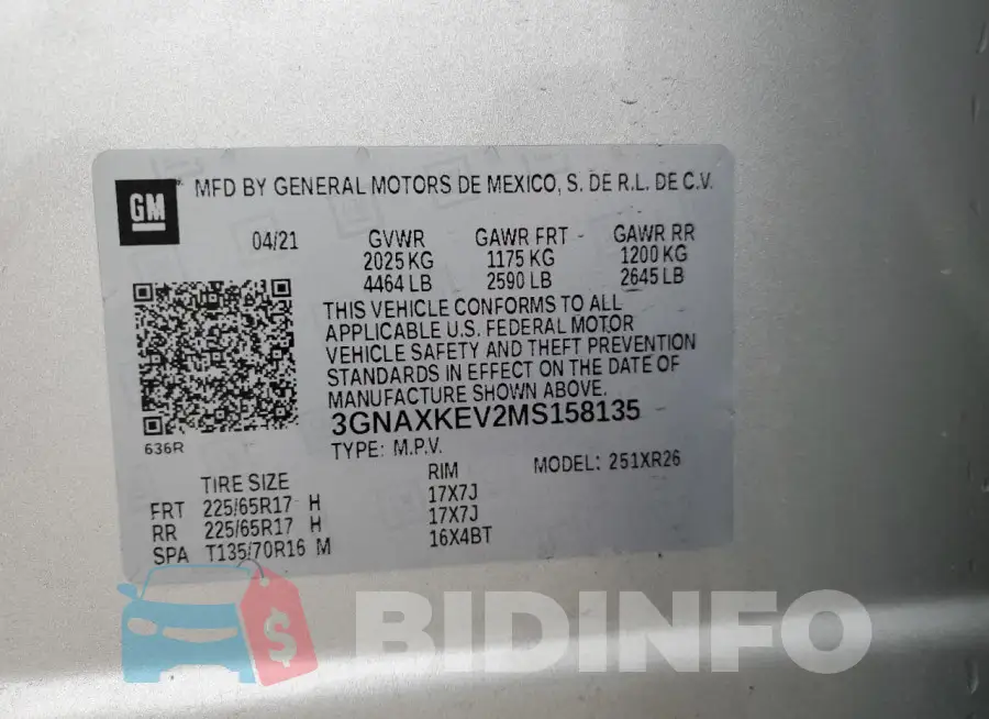 3GNAXKEV2MS158135 Photo# 12