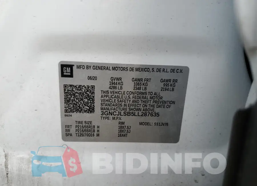 3GNCJLSB5LL287635 Photo# 13