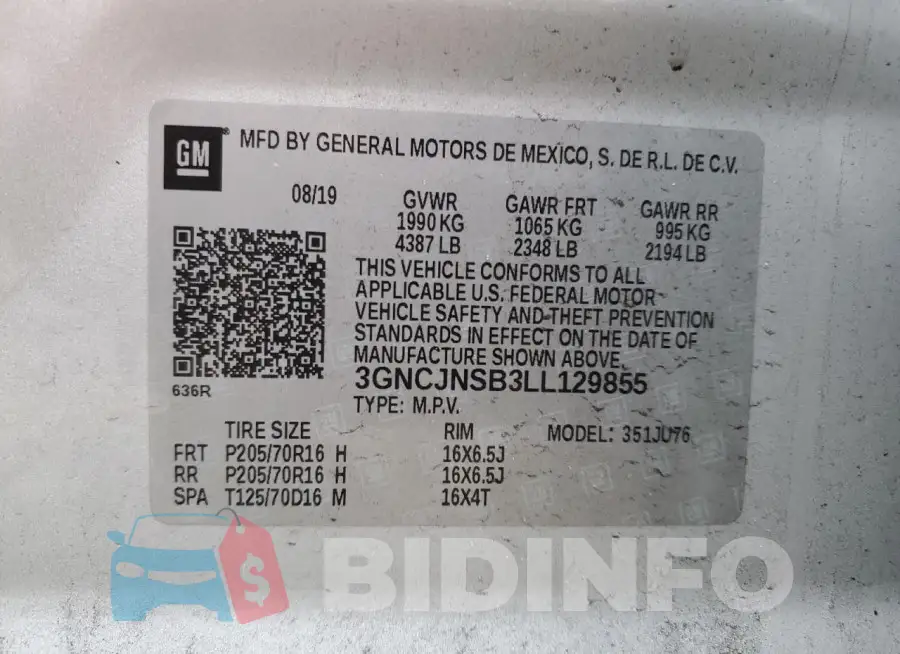 3GNCJNSB3LL129855 Photo# 13