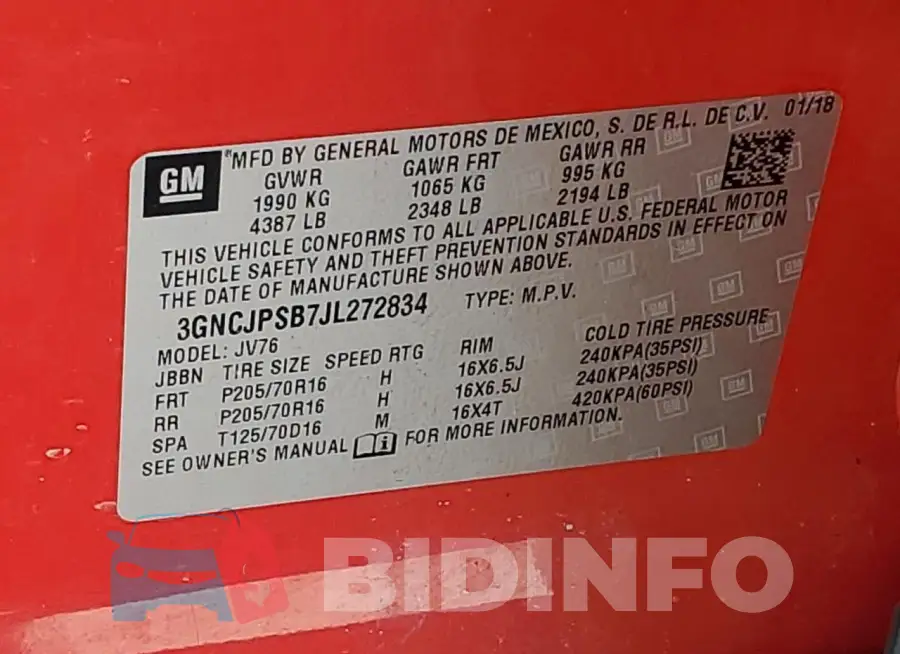 3GNCJPSB7JL272834 Photo# 12