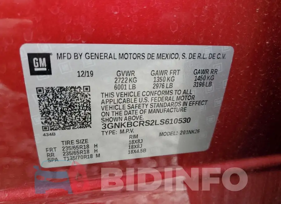 3GNKBCRS2LS610530 Photo# 13