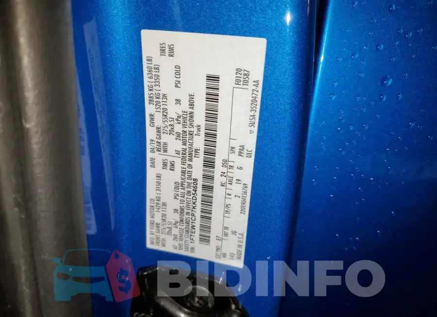 1FTEW1CP7KKD54608 Photo# 12