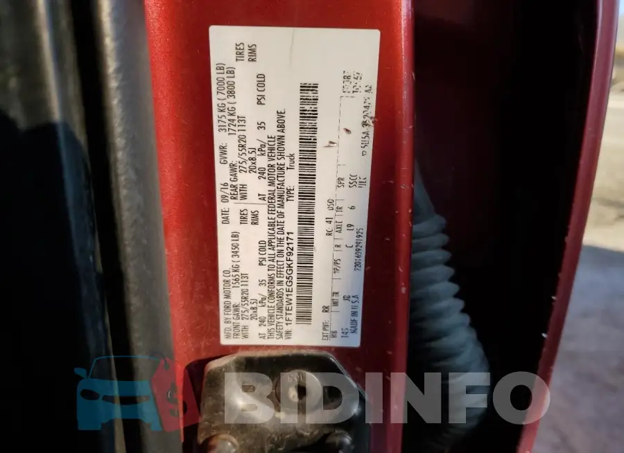 1FTEW1EG5GKF92171 Photo# 12