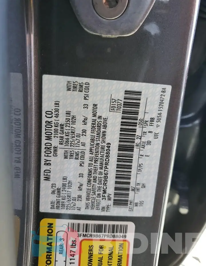 3FMCR9B67PRD88049 Photo# 13