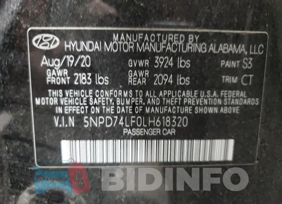 5NPD74LF0LH618320 Photo# 12