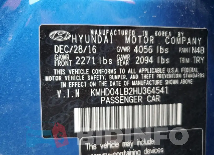 KMHD04LB2HU364541 Photo# 12