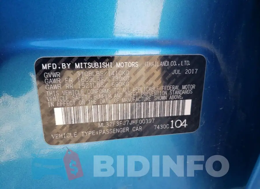 ML32F3FJ7JHF00397 Photo# 12