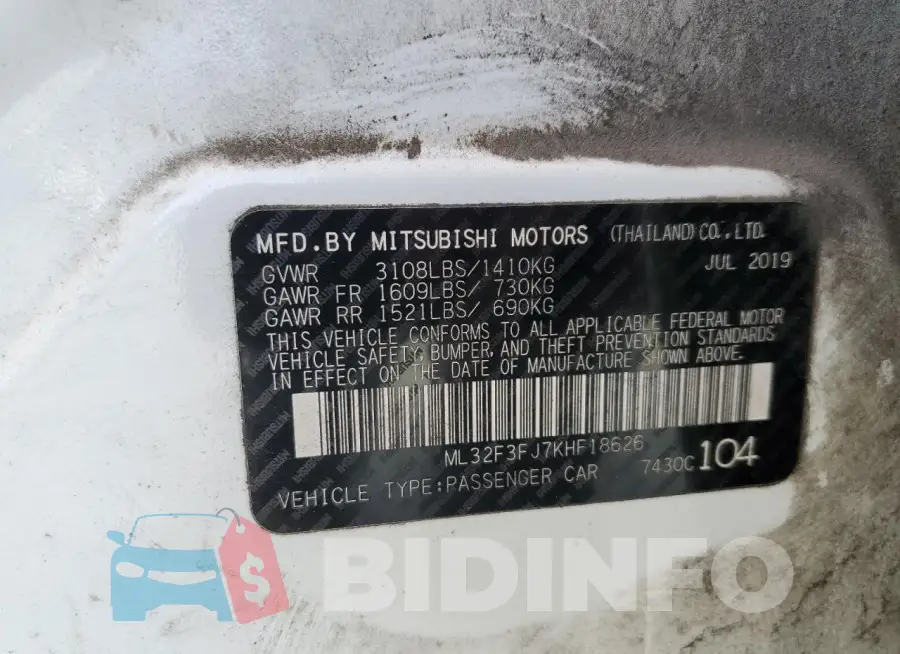 ML32F3FJ7KHF18626 Photo# 12