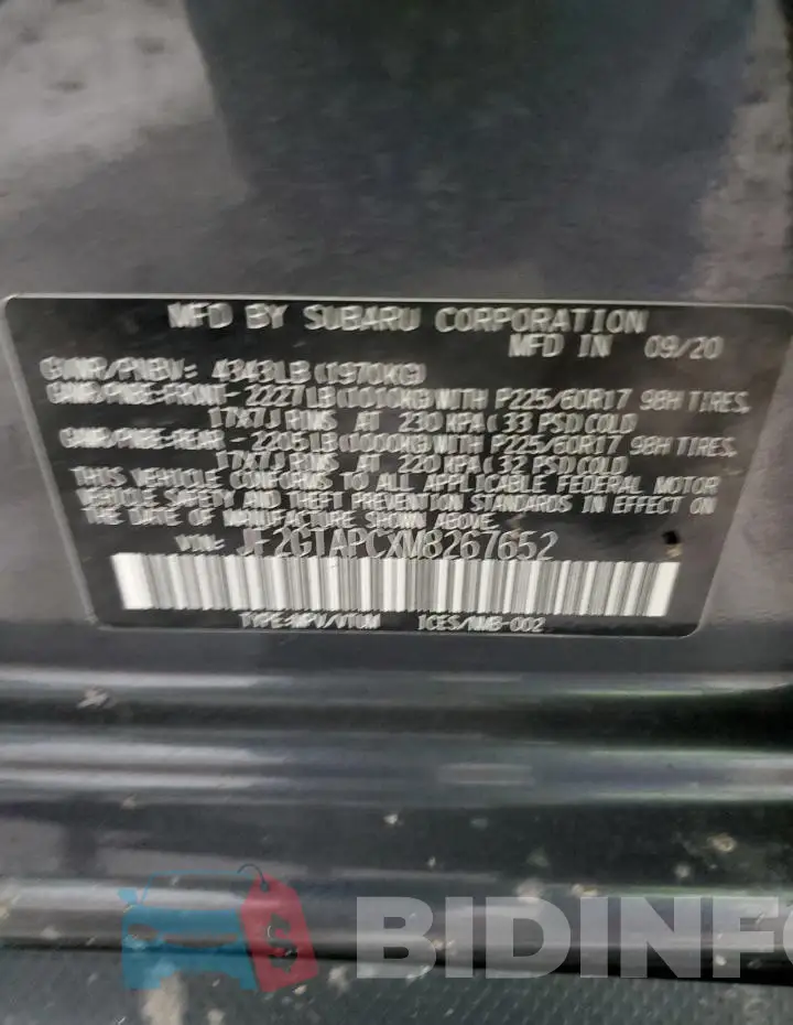 JF2GTAPCXM8267652 Photo# 12