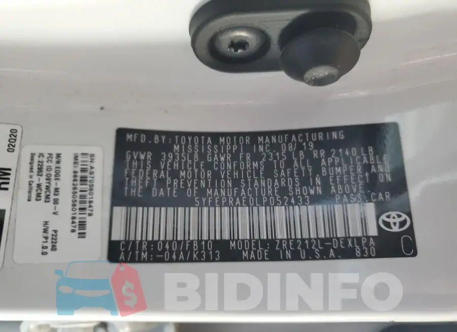 5YFEPRAE0LP052433 Photo# 12