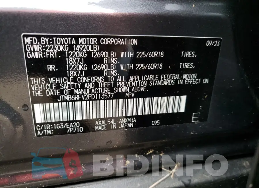 JTMB6RFV2PD113577 Photo# 13