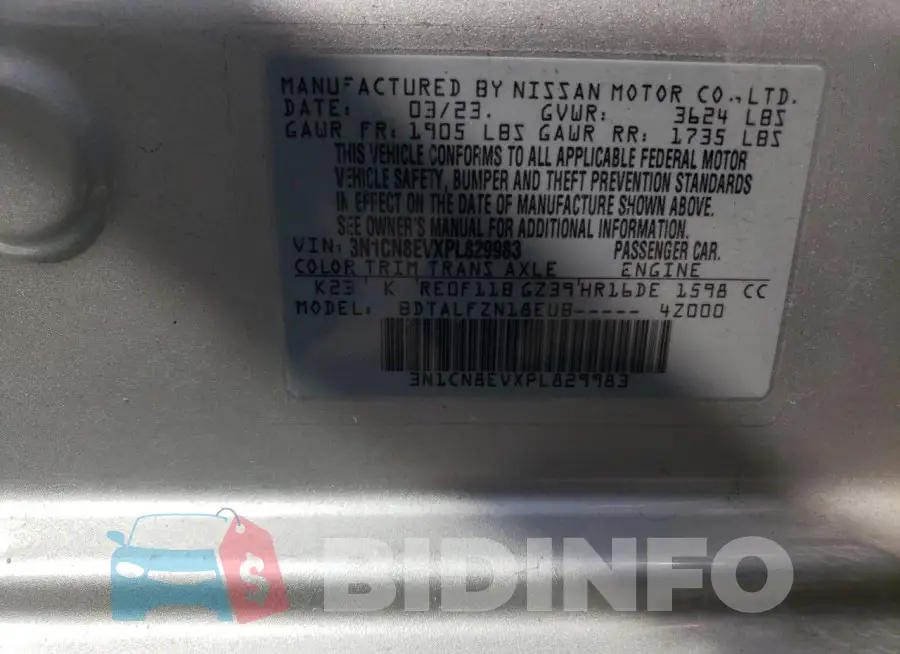3N1CN8EVXPL829983 Photo# 12