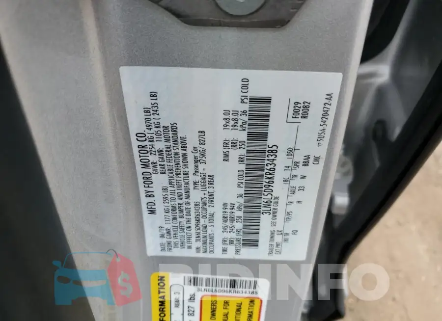 3LN6L5D96KR634385 Photo# 12