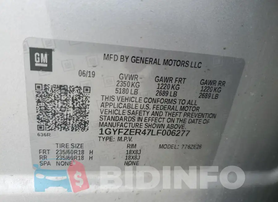1GYFZER47LF006277 Photo# 13