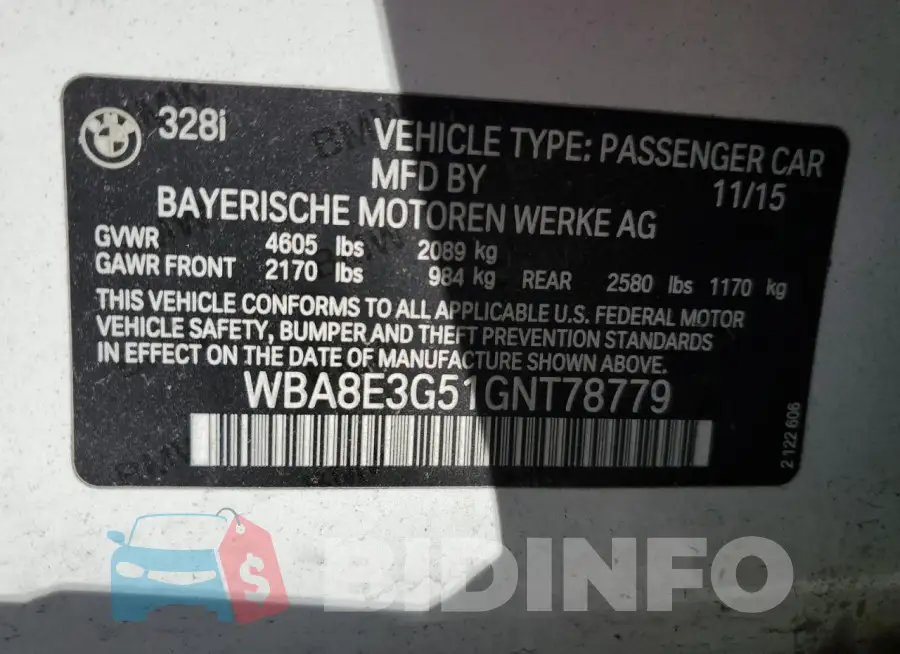WBA8E3G51GNT78779 Photo# 12