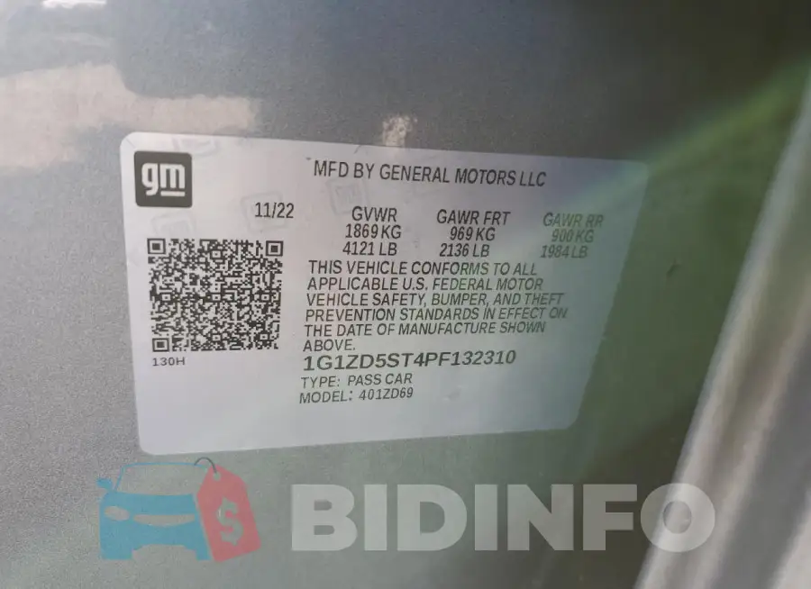 1G1ZD5ST4PF132310 Photo# 12