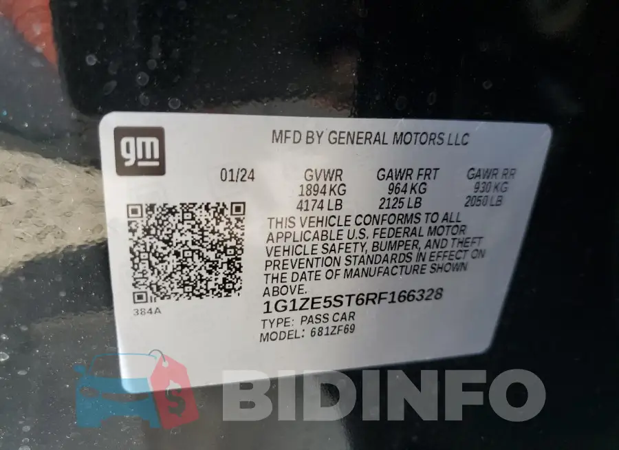 1G1ZE5ST6RF166328 Photo# 12